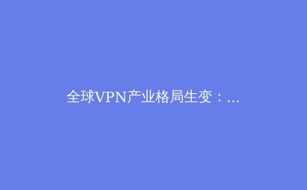 全球VPN产业格局生变：2024年隐私、监管与技术创新深度观察 - 4