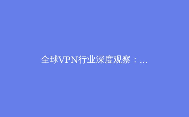 全球VPN行业深度观察：2024年隐私保护、技术创新与法规博弈新动向 - 4
