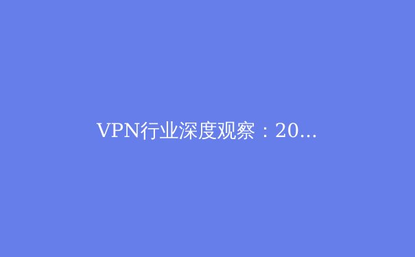 VPN行业深度观察：2024年全球网络安全格局下的技术革新与法规挑战 - 4
